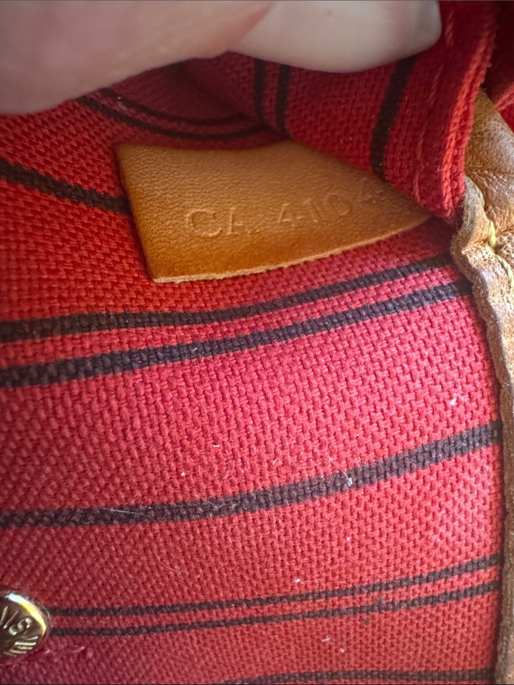 Louis Vuitton Monogram Canvas Tote with Tan Leather Trim - Picture 14 of 14